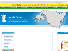 Tablet Screenshot of coochbehar.gov.in